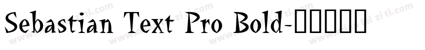 Sebastian Text Pro Bold字体转换